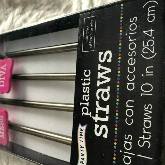 Bachelorette 10" Reusable Party Time Straws Set‎ - Picture 8 of 8